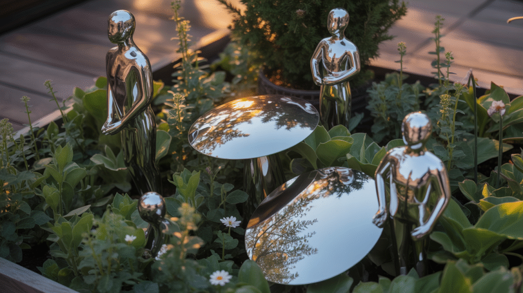 Reflective Ornaments and Statues