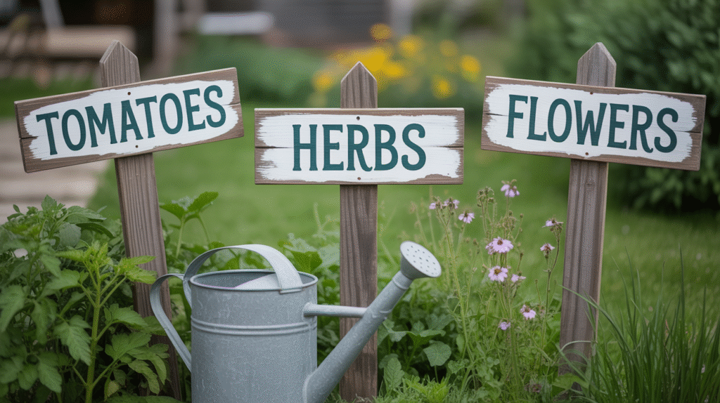DIY Garden Signposts