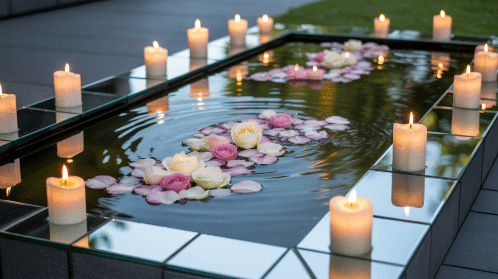 Mirror-Infused Water Gardens