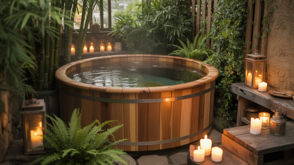 Luxurious Cedar Hot Tub Haven