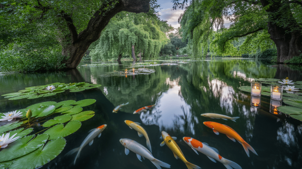 Serene Reflective Pools