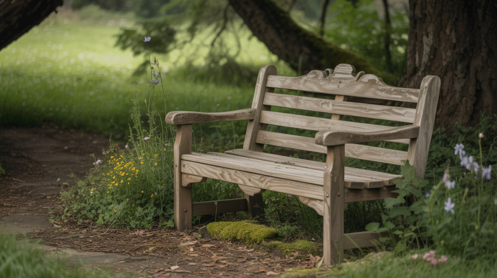 Use Rustic Wooden Benches