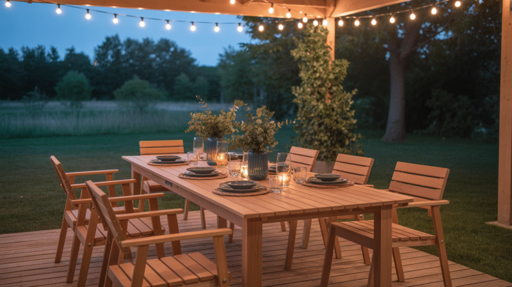 Cedar Outdoor Dining Oasis