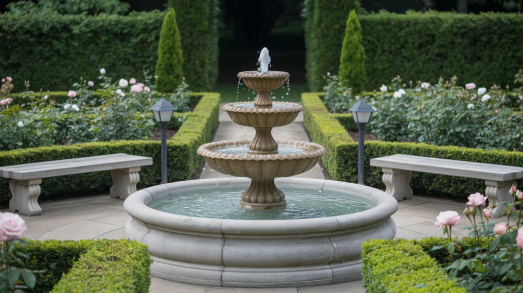 Elegant Tiered Garden Fountain