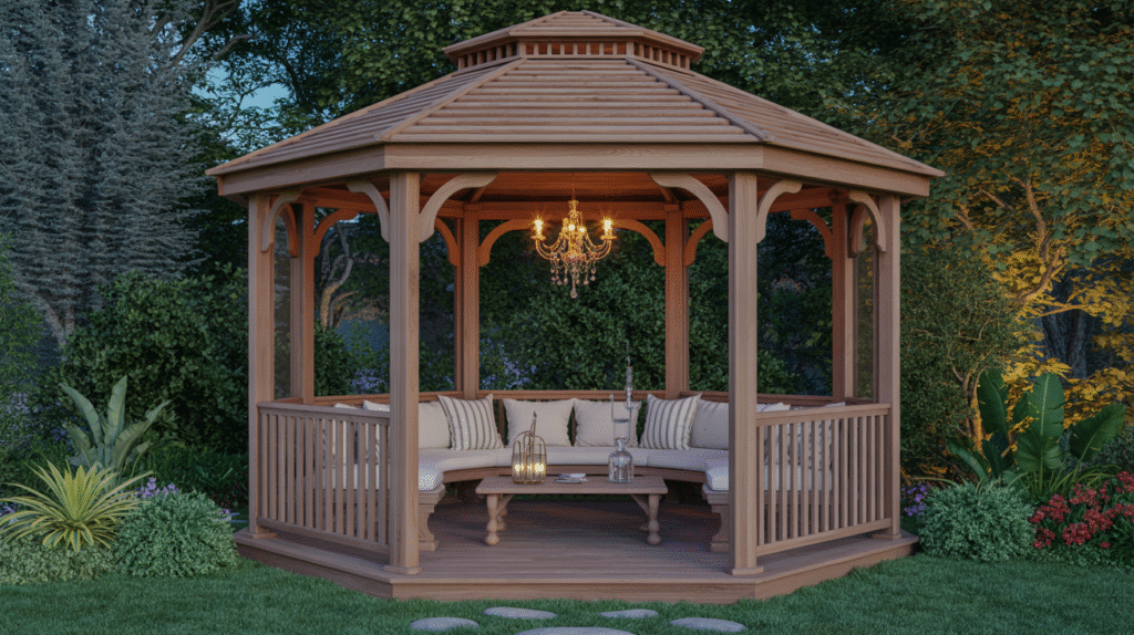 Regal Cedar Gazebo Nook