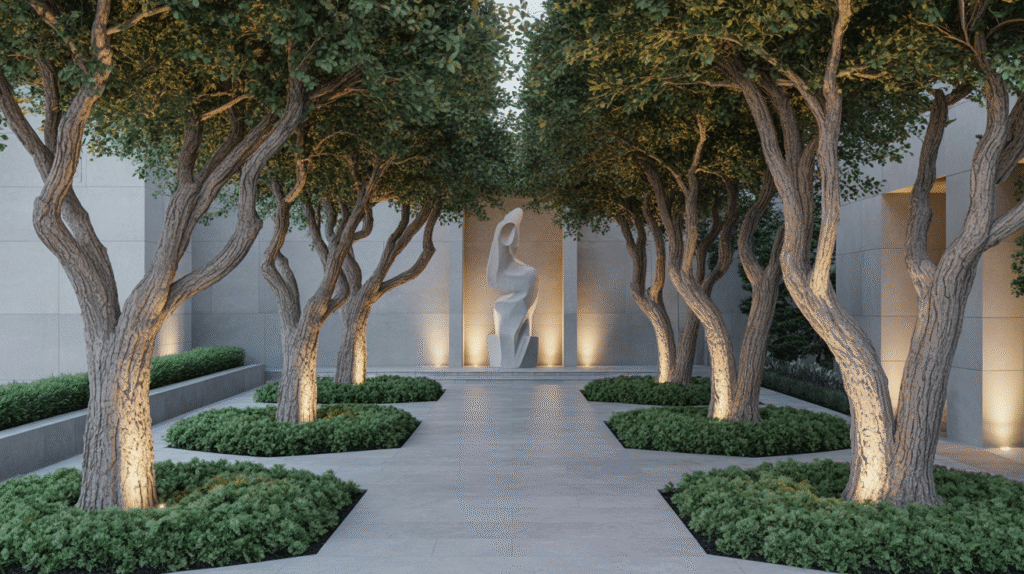 Sculptural Shade Trees