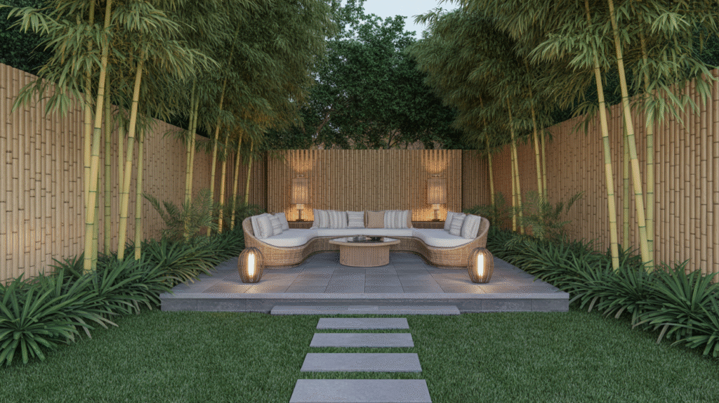 Bamboo Perimeter Garden