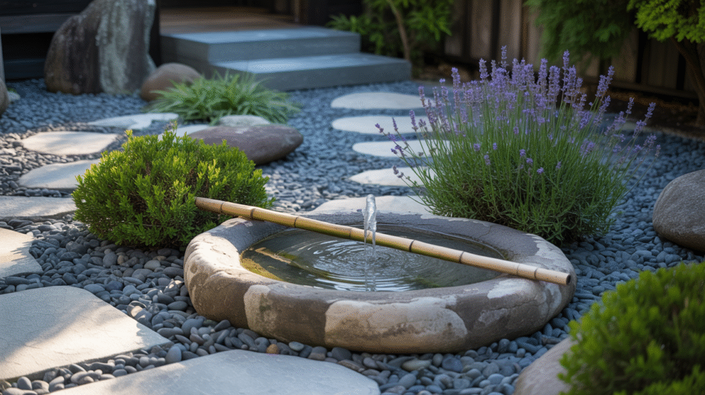Zen Lavender Rock Garden