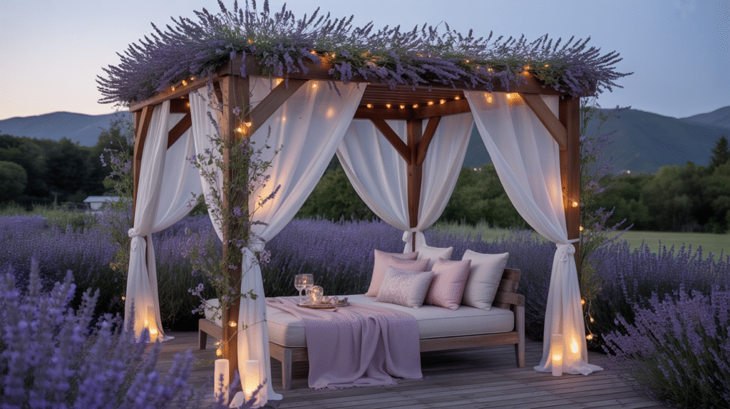 Romantic Lavender Pergola