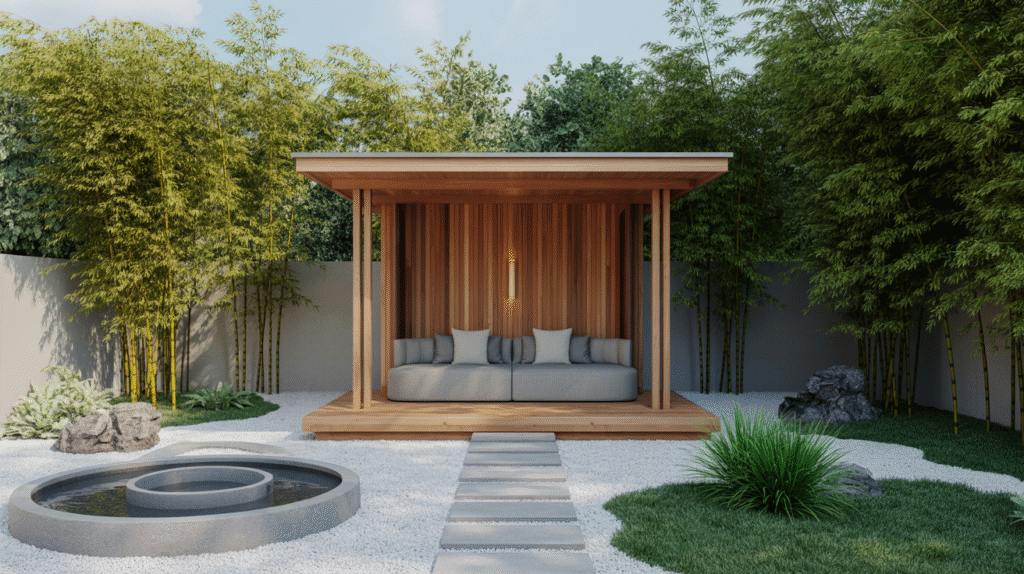 Zen Cedar Garden Pavilion