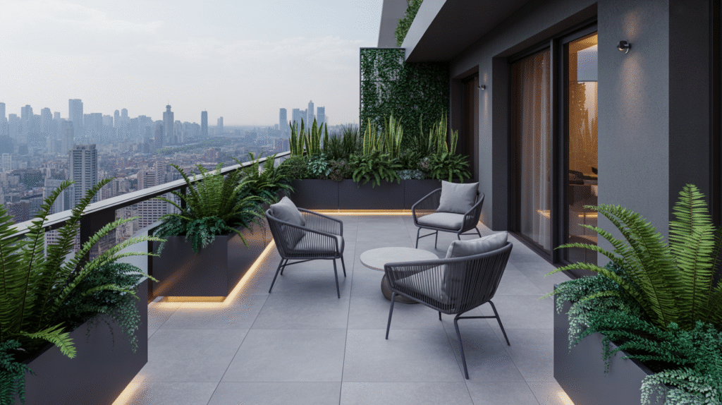 Ferns in Urban Luxury