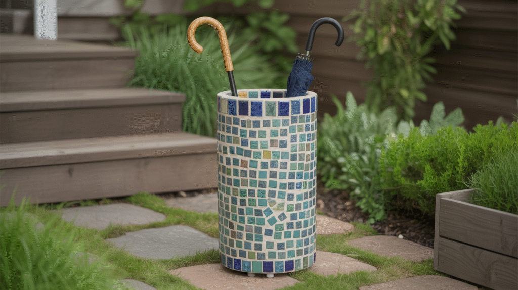 Mosaic Garden Umbrella Stand