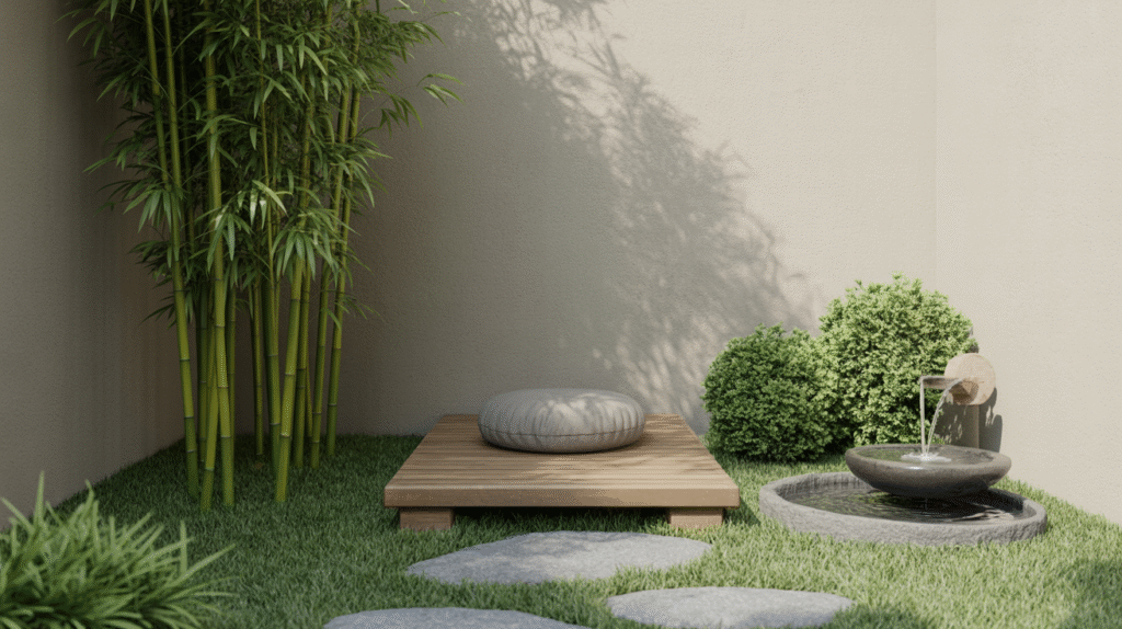 Zen Meditation Corner Designed for Calm and Inner Peace