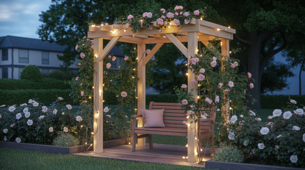 Romantic Rose Arbor That Turns Evenings Into Pure Magic