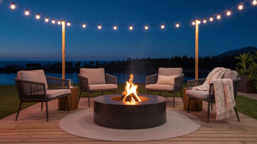 Luxury Fire Pit Gathering