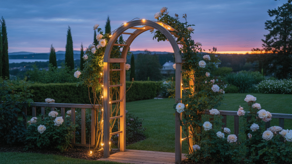 Majestic Cedar Entrance Arch