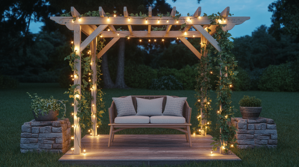 Rustic Wooden Arbor