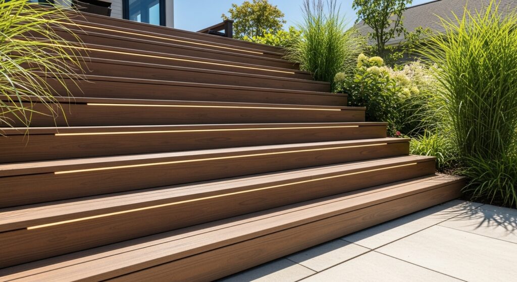 Composite Deck Stairs for Easy Care