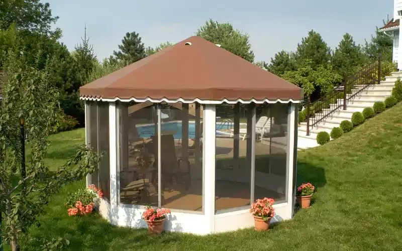 Enclosed Gazebo for All-Season Enjoyment